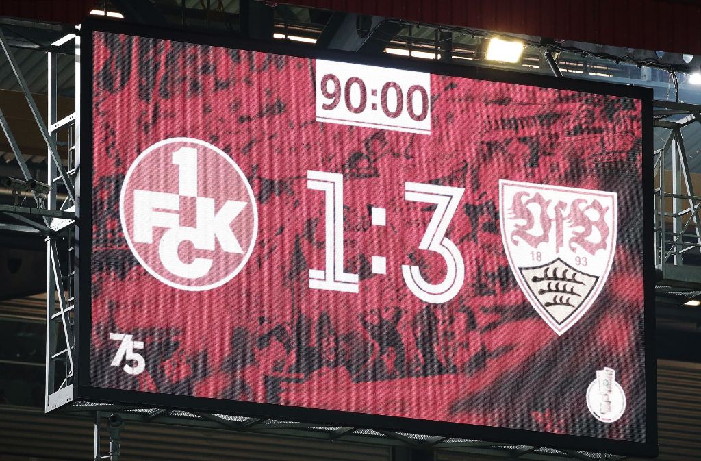 Der VfB gewinnt im DFB-Pokal-Spiel gegen Kaiserslautern