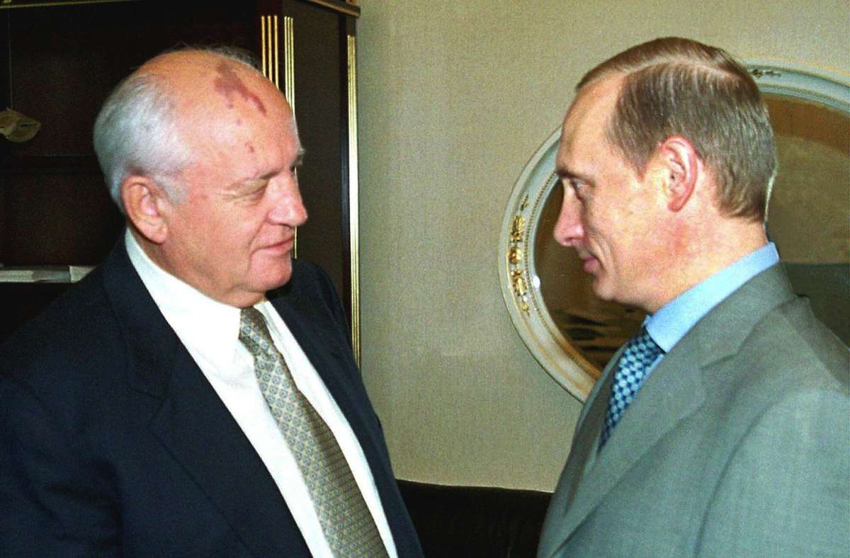 Gorbatschow und der heutige Präsident Russland Putin