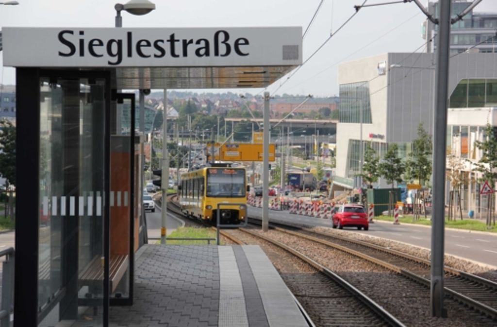 Im Zuge des Ausbaus der Heilbronner Straße auf sechs bis acht Spuren haben die SSB auch ihre Stadtbahn-Haltestellen erneuert und ausgebaut.