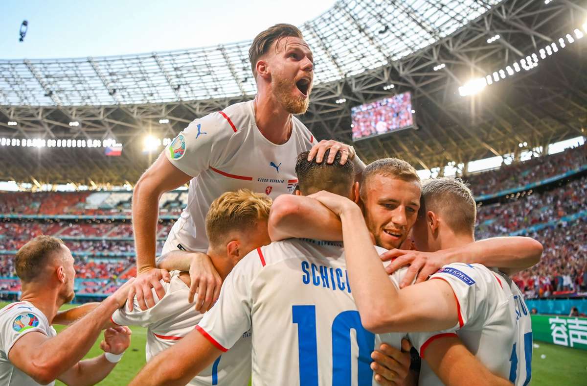 Tschechien setzte sich mit 2:0 gegen die Niederlande durch. Foto: dpa/Robert Michael
