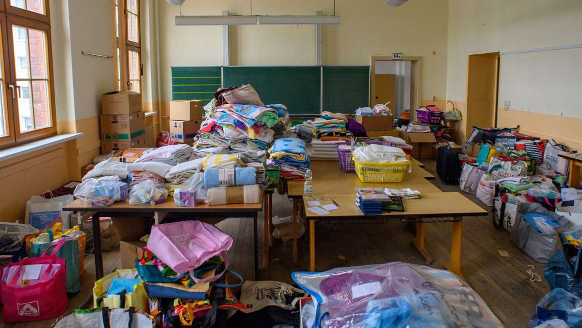 Hilfe für Ukrainer in Stuttgart: Sammelstelle im Studentenwohnheim