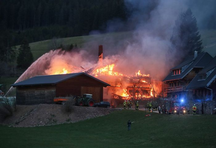 Landwirtschaftliches Gebäude steht in Flammen – Tiere gerettet