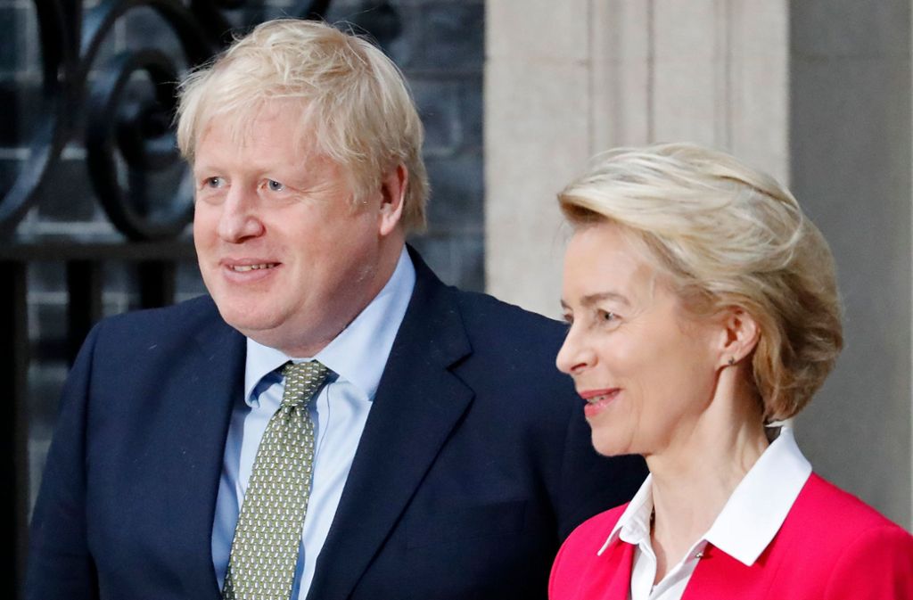 Johnson muss nun mit EU-Kommissionspräsidentin Ursula von der Leyen über einen Handelsvertrag verhandeln.
