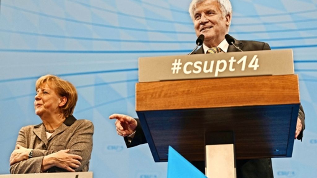 CSU-Parteitag: Seehofer stellt sich  ein Spitzenzeugnis aus