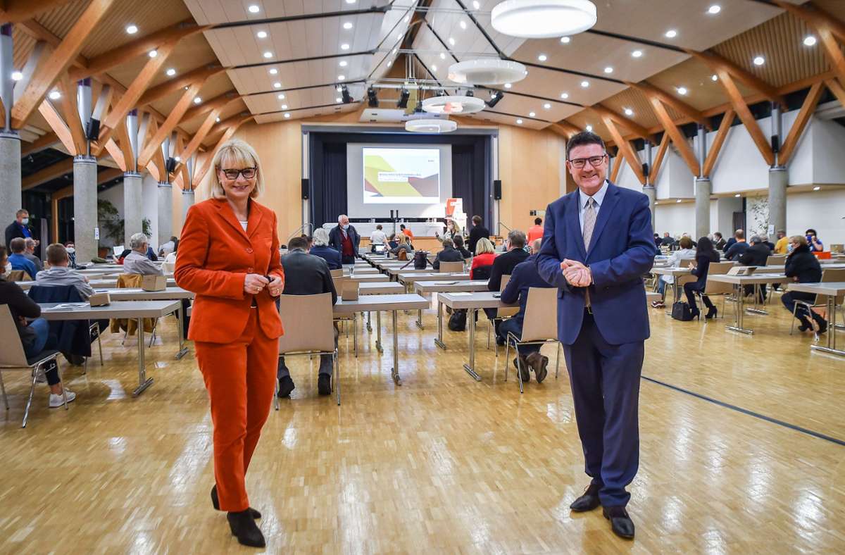 Seit Jahren das Abgeordnetenduo der CDU in Stuttgart – und Karin Maag und Stefan Kaufmann gehen auch in den nächsten Bundestagswahlkampf.