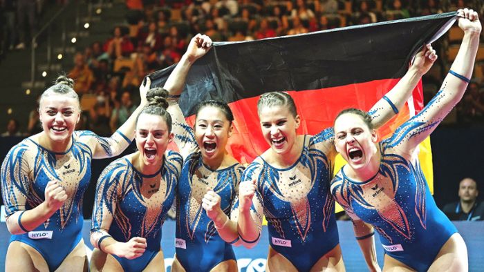 European Championships in München: Turnerinnen gelingt  Gold-Coup nach historischem Bronze