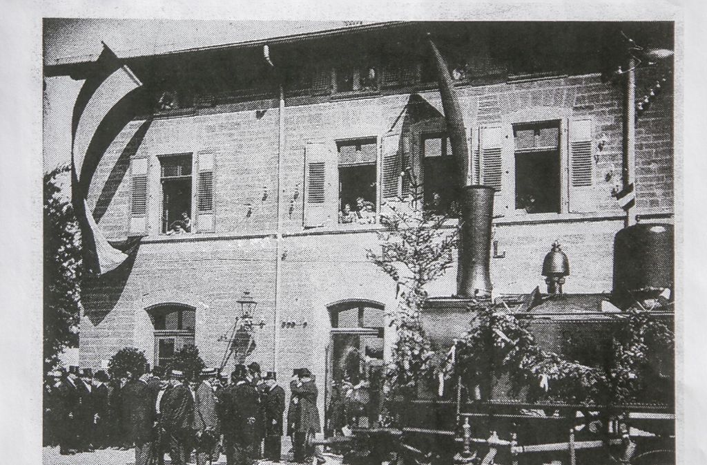 Großer Jubel herrschte am 13. August 1906: die Strohgäubahn Korntal-Weissach wurde eingeweiht.