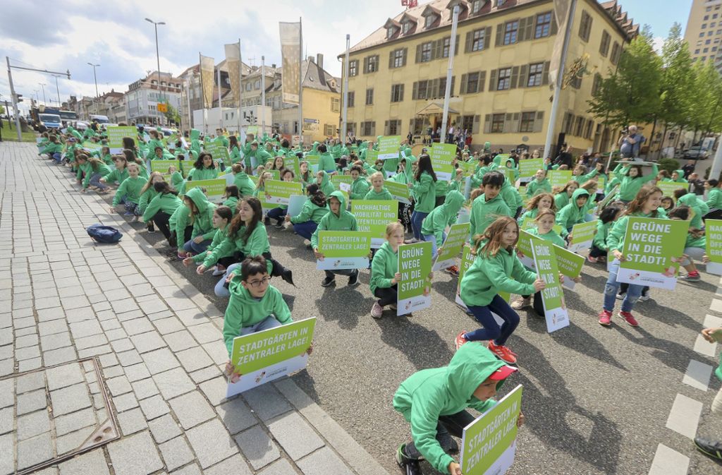 Geplant und spontan: Der Flashmob in Ludwigsburg.