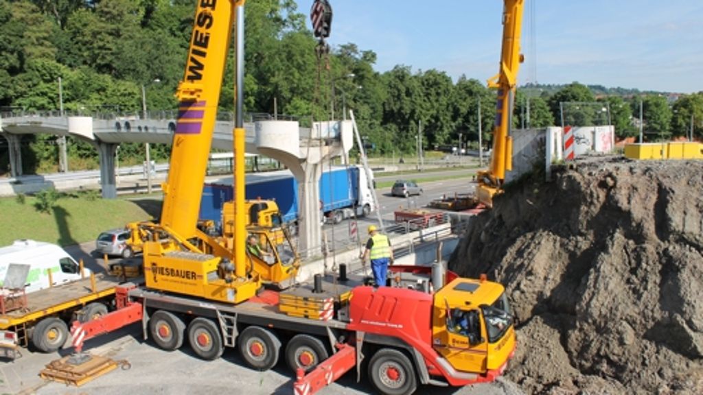 Elefantensteg in Bad Cannstatt: 40 Tonnen Beton sind entfernt