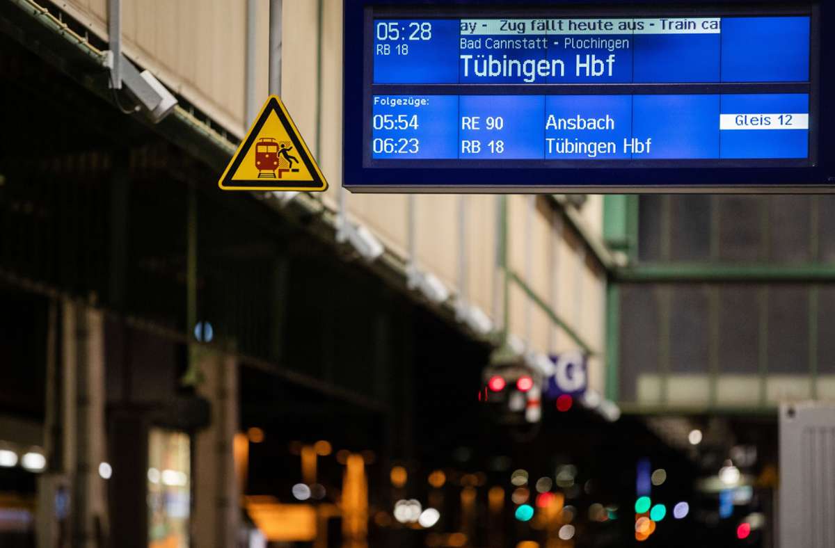 Der Vorfall ereignete sich am Stuttgarter Hauptbahnhof. Foto: dpa/Christoph Schmidt