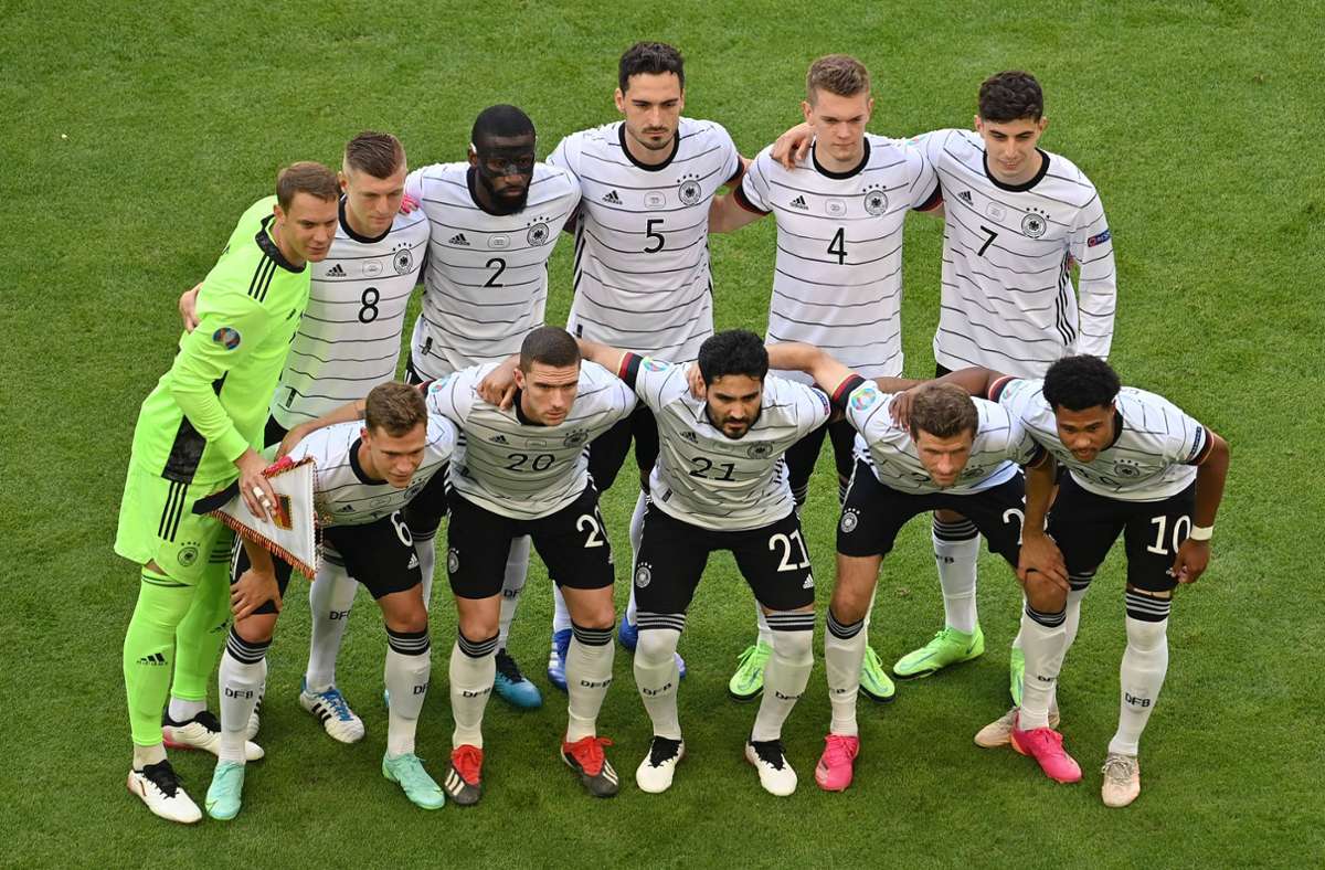 Die Stimmung bei der deutschen Mannschaft scheint zu Stimmen. (Symbolbild) Foto: imago images/Sven Simon/Frank Hoermann