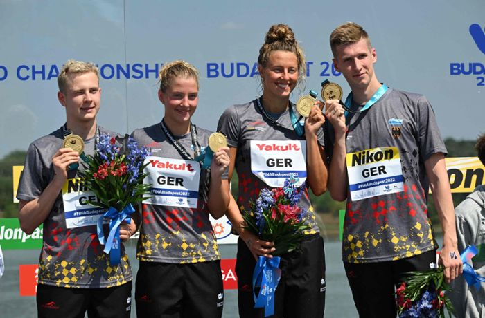 Schwimm-WM in Budapest: Wellbrock versöhnt: Staffel-Gold entschädigt für Becken-Bronze