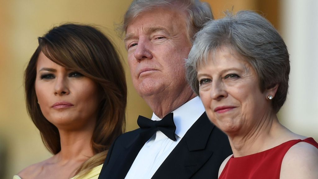 Donald Trump in London: US-Präsident fällt Theresa May in den Rücken