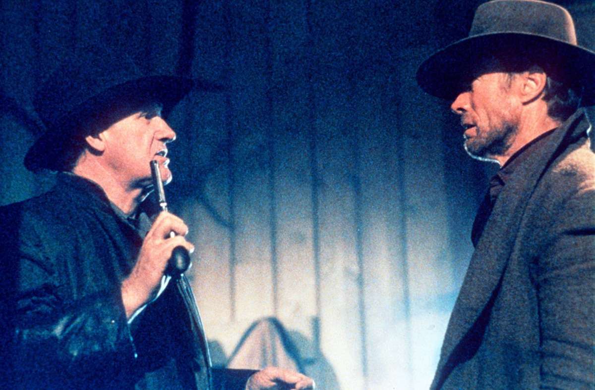 „Erbarmungslos“ (1992): Gene Hackman (links) und Clint Eastwood