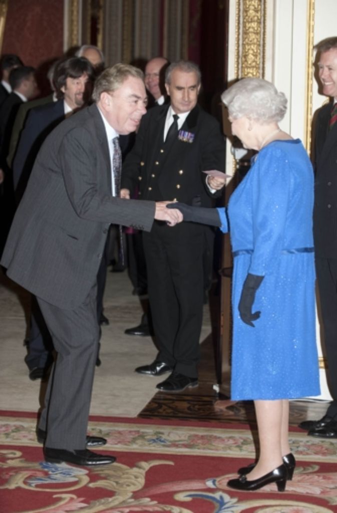 Queen Elizabeth II und Andrew Lloyd-Webber