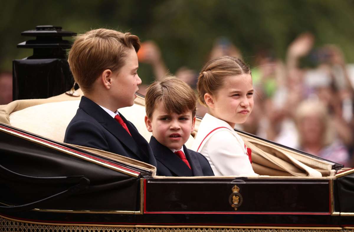 Die drei Wales-Kinder: Prinz George, Prinz Louis und Prinzessin Charlotte (von links).