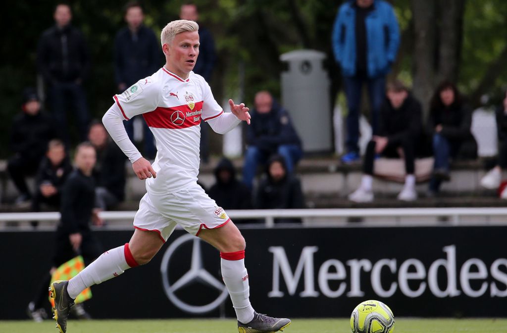 Per Lockl (19) führte die U19 des VfB in dieser Saison als Kapitän aufs Feld. Wie es im Sommer mit dem Mittelfeldspieler weitergeht, ist noch nicht abschließend geklärt.