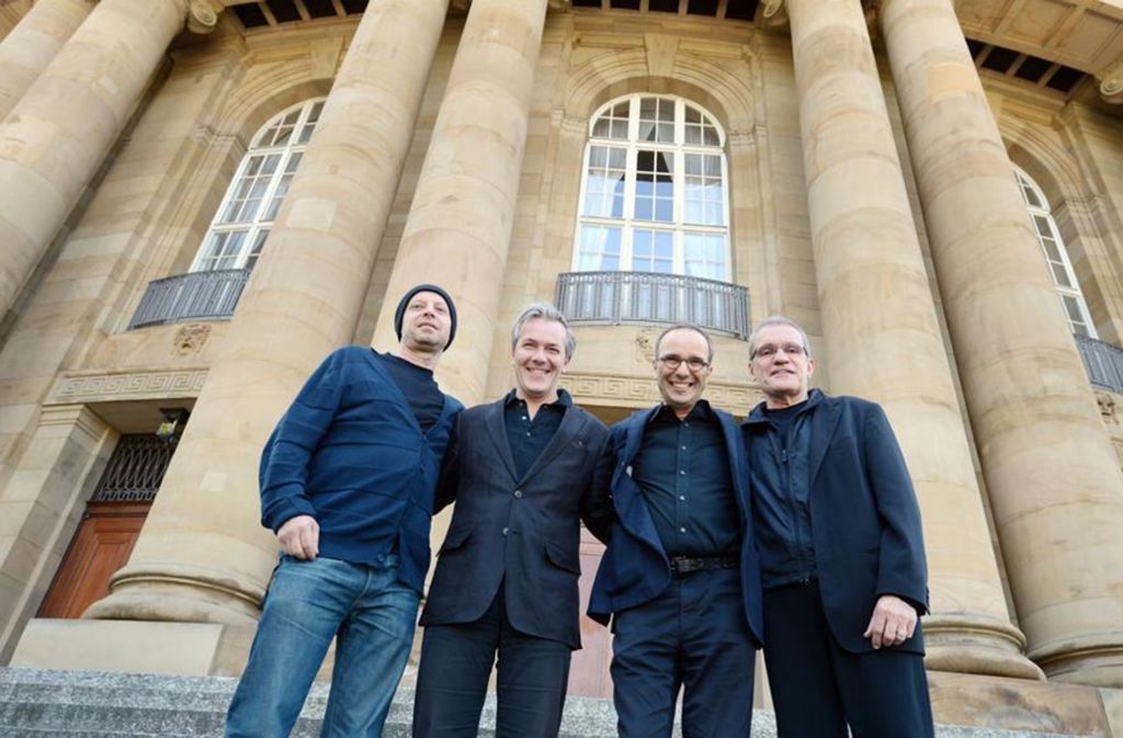 Die Stuttgarter Intendanten Armin Petras, Marc-Oliver Hendriks, Jossi Wieler und Reid Anderson (von links)