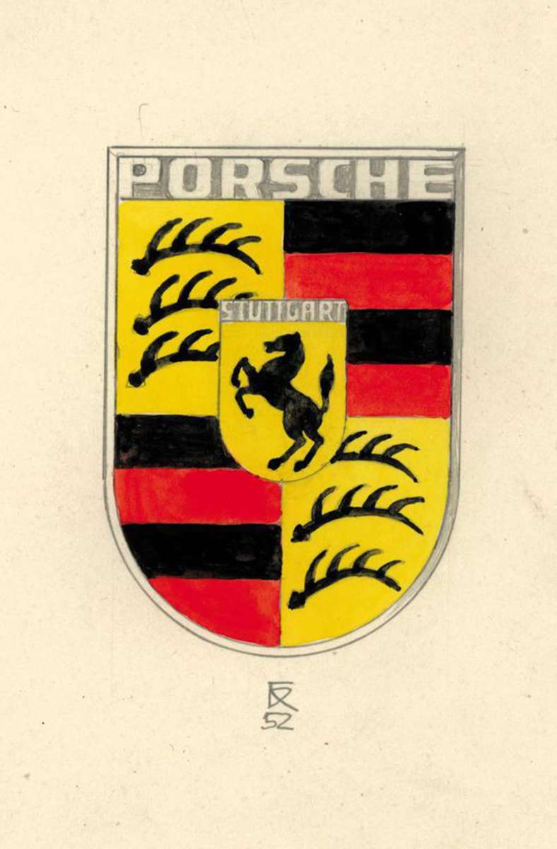 Der Konstrukteur Franz Xaver Reimspieß entwarf 1952 die erste Version des späteren Logos.