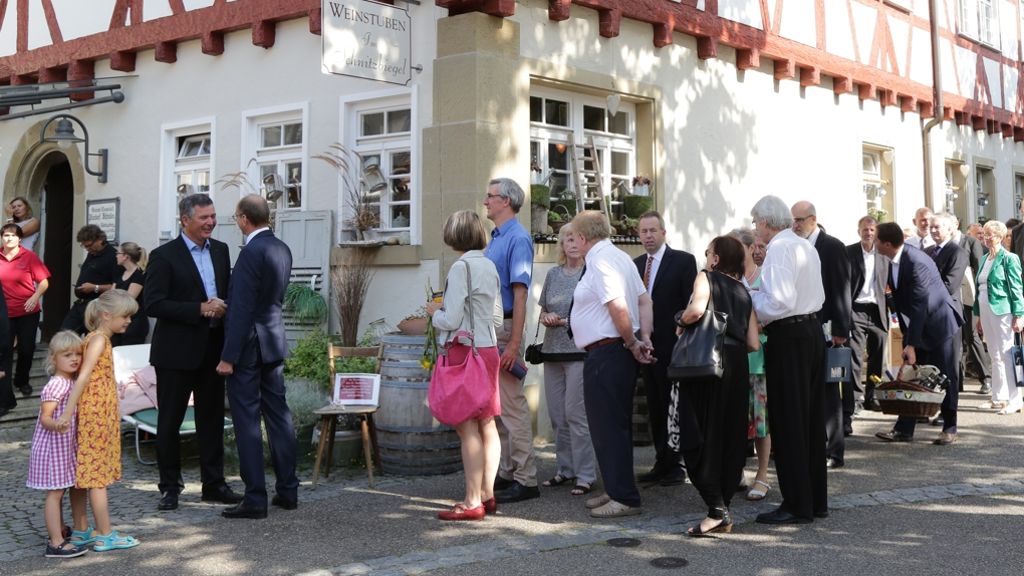 Christoph Palm feiert in Fellbach seinen 50. Geburtstag: Viele Gratulanten für den Oberbürgermeister
