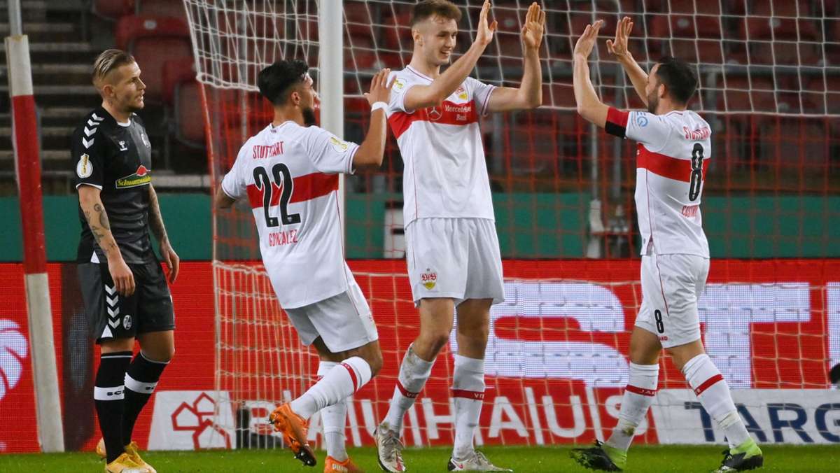 VfB Stuttgart gegen SC Freiburg: Sieg im DFB-Pokal – VfB krönt starkes Jahr mit Achtelfinal-Einzug