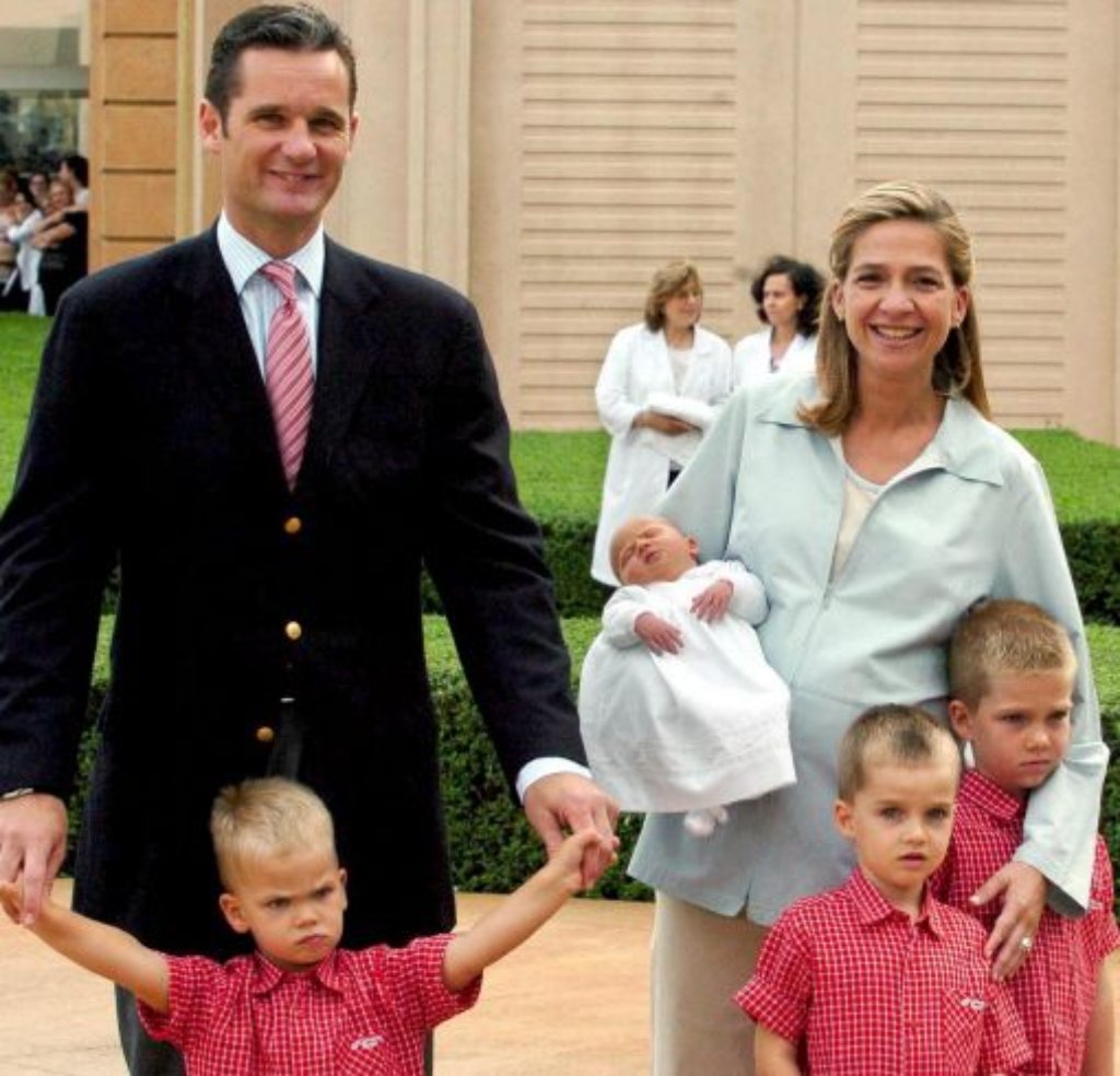 Infantin Cristina und Iñaki Urdangarín haben vier Kinder: Die Söhne Juan, Pablo und Miguel und das Nesthäkchen Irene.