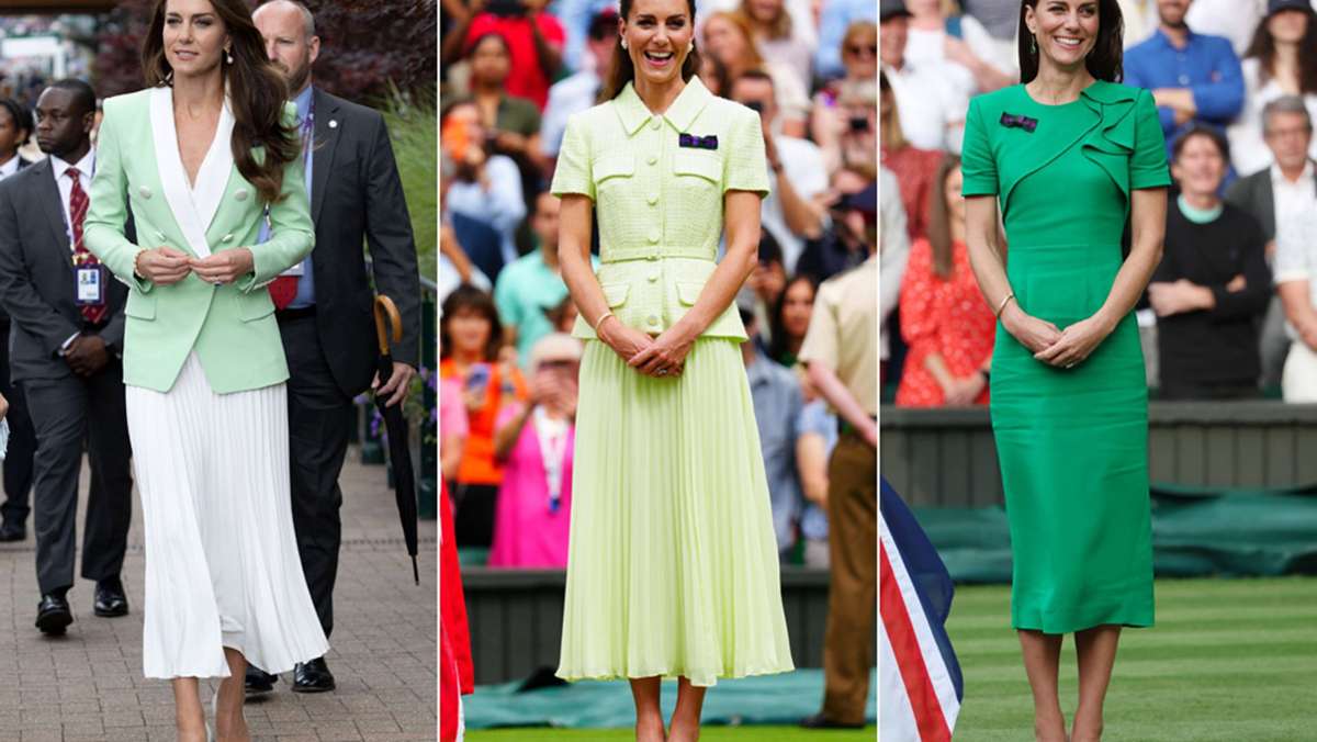 Prinzessin Kates Wimbledon-Looks: Grüner wird’s – von Mint bis Frosch
