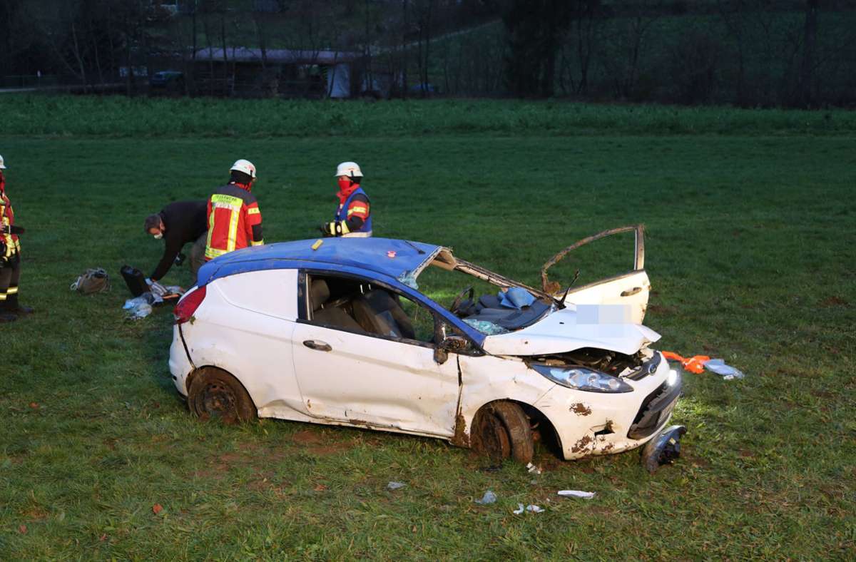 Der Unfall ereignete sich nahe Donzdorf. Foto: 7aktuell.de/Bernd Fausel