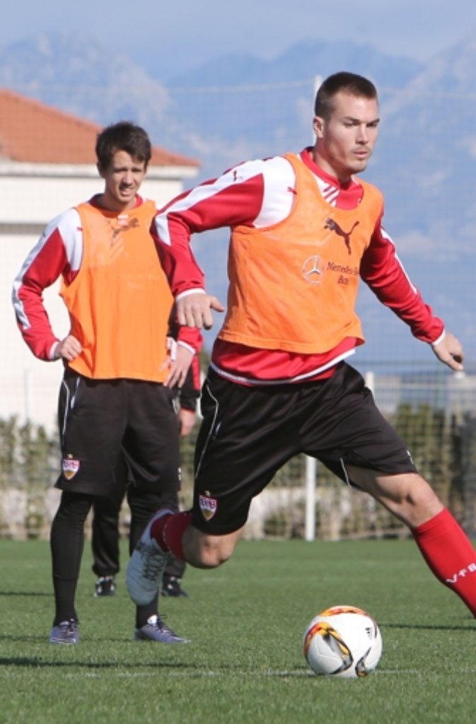 Robbie Kruse (links) und Toni Sunjic