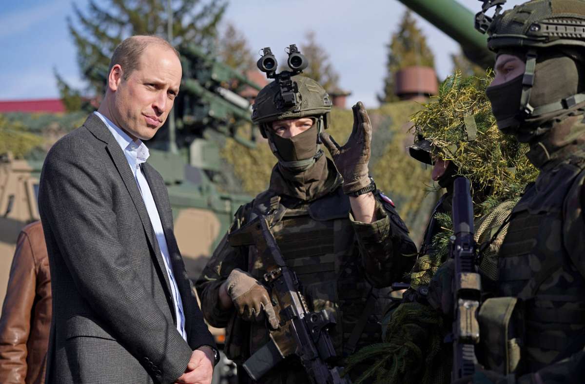William traf auch polnische und britische Soldaten in Rzeszow, nahe an der Grenze zur Ukraine.