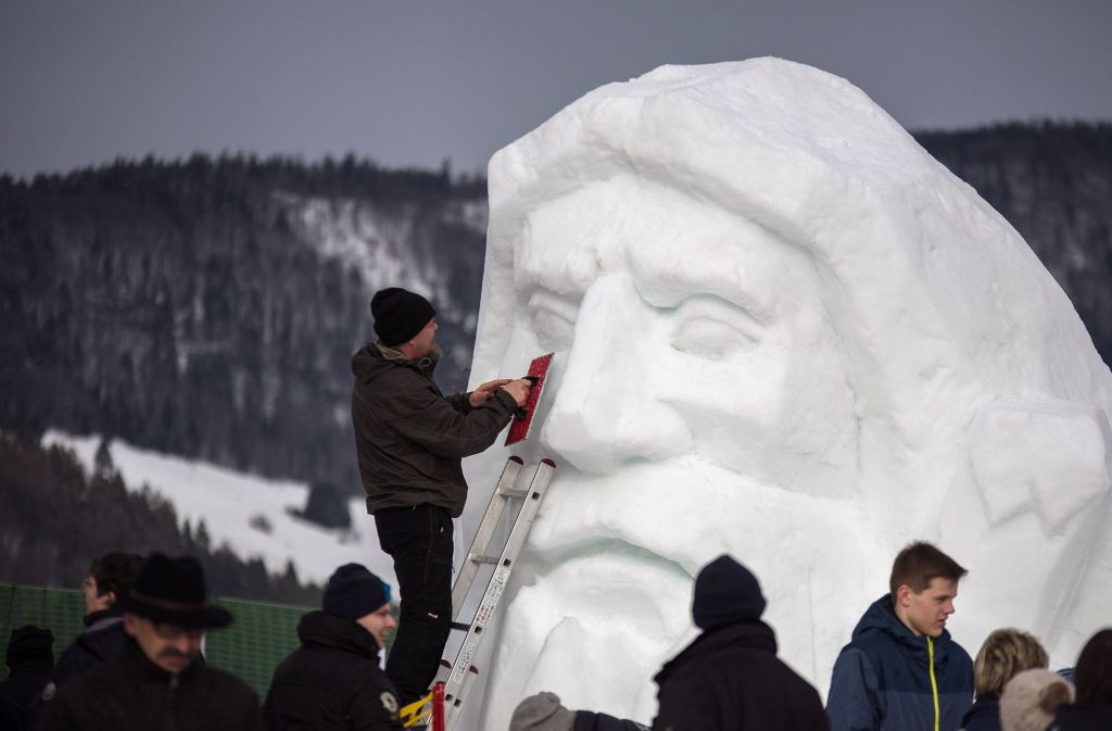Eiskalte Skultpturen in Bernau im Schwarzwald