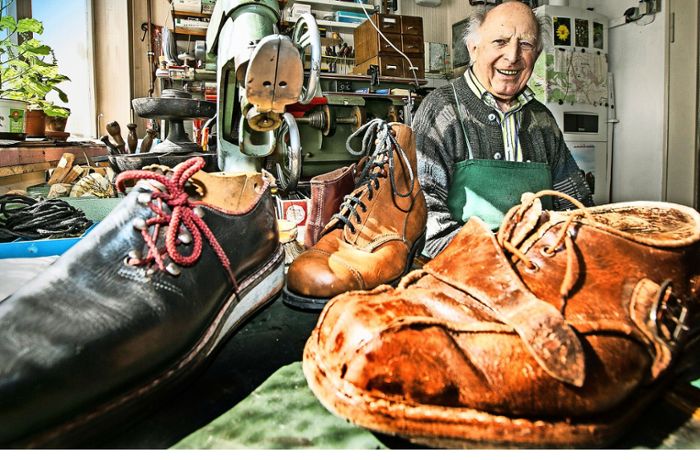 Aussterbendes Handwerk im Kreis Esslingen: Der 90-jährige Schuhmacher aus Aich