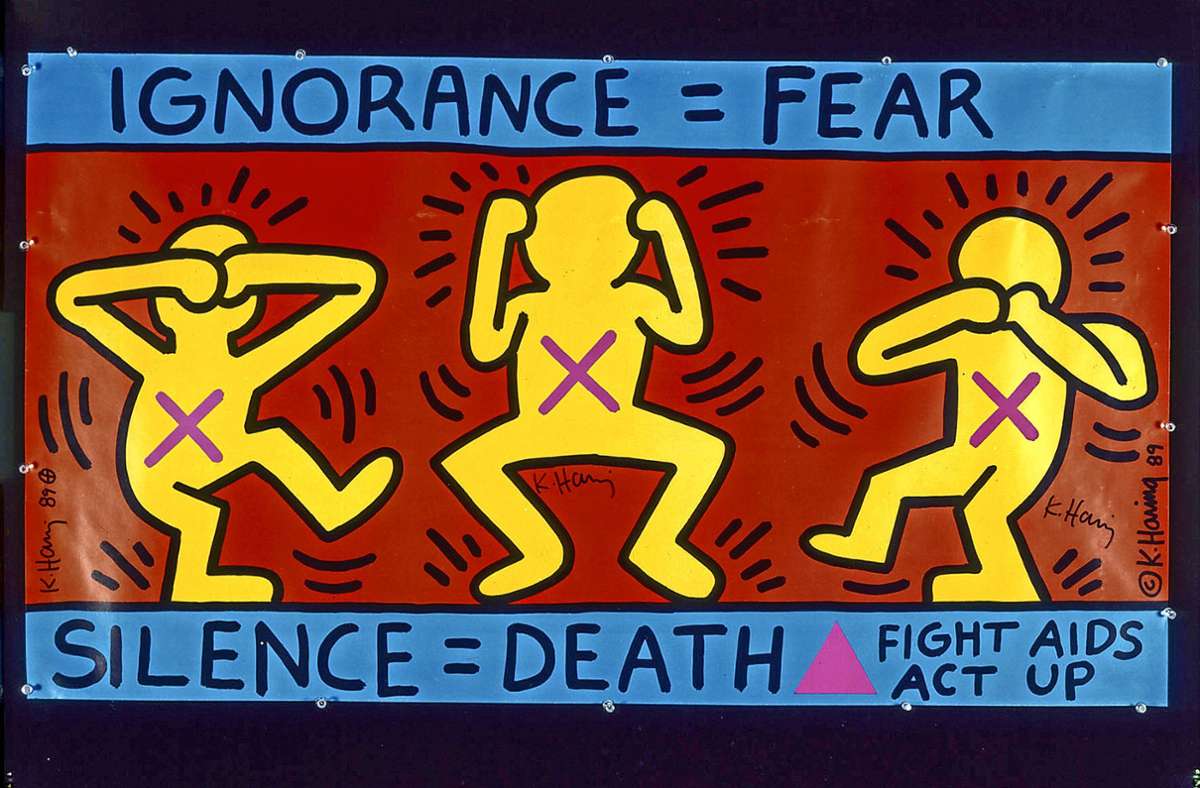 Mit seinen Bildern kämpfte Keith Haring auch gegen die Aids-Krise der achtziger Jahre.