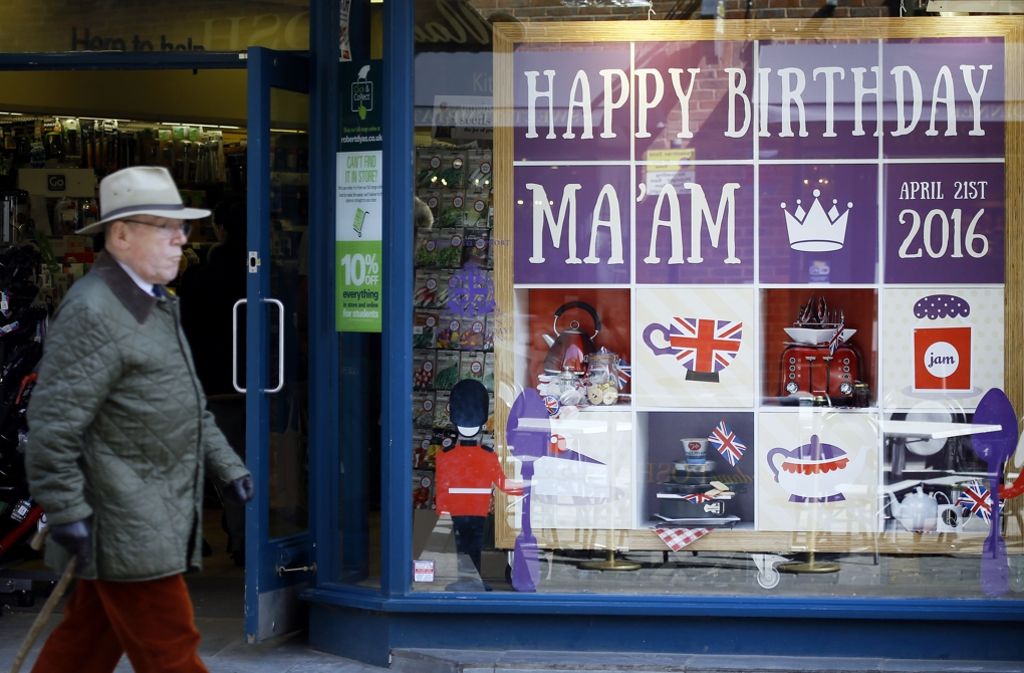 Für Händler bedeutet der 90. Geburtstag der Queen gute Geschäfte.