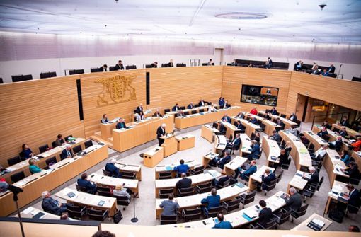 Plenarsitzung im Landtag – am 14. März findet wird der Landtag neu gewählt. Foto: imago images/7aktuell/7aktuell.de M. Gruber via www.imago-images.de