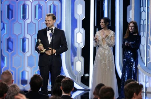 Der Thriller „The Revenant – Der Rückkehrer“ hat drei Preise bei den Golden Globes eingeheimst, unter anderem den Preis für den besten Hauptdartsteller, der an Leonardo DiCaprio ging. Foto: NBC
