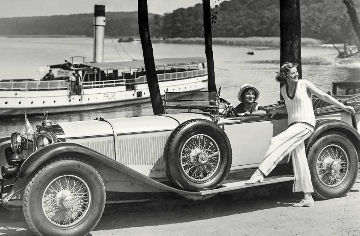 1931: Sportlich und elegant: Dieser Tourenwagen mit Kompressor-Motor war damals eines der Vorzeigemodelle von Mercedes-Benz. Es gab ihn als Zwei – und als Viersitzer.