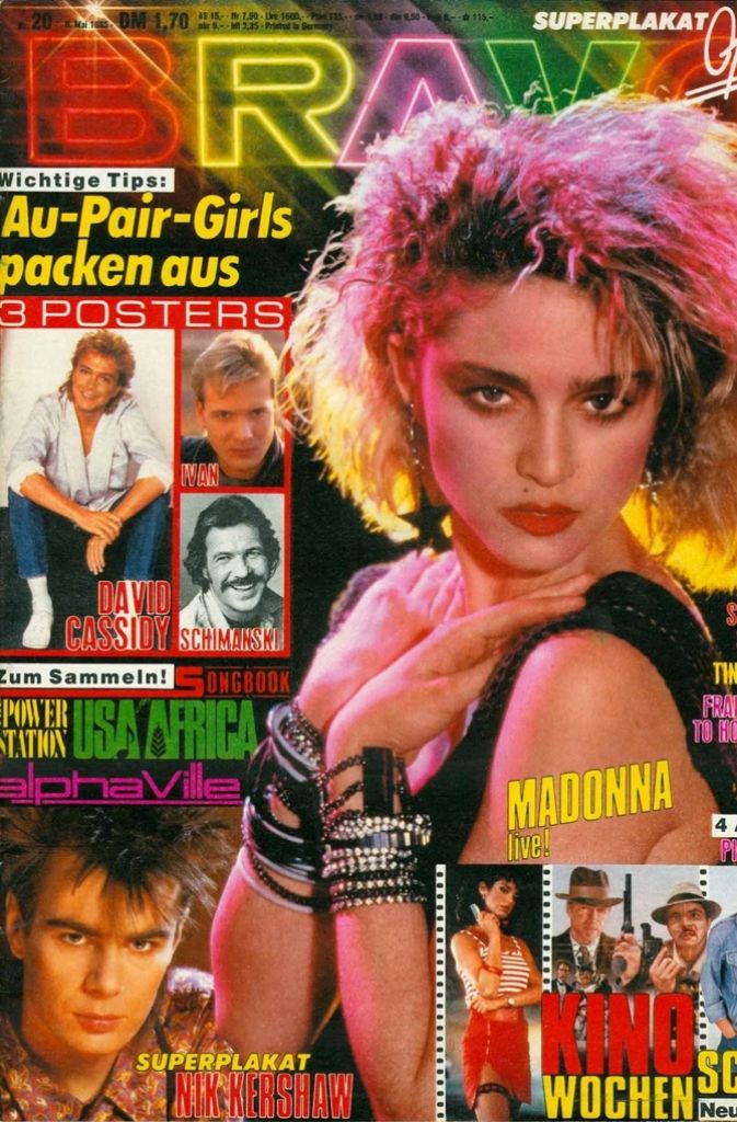1985: US-Star Madonna.