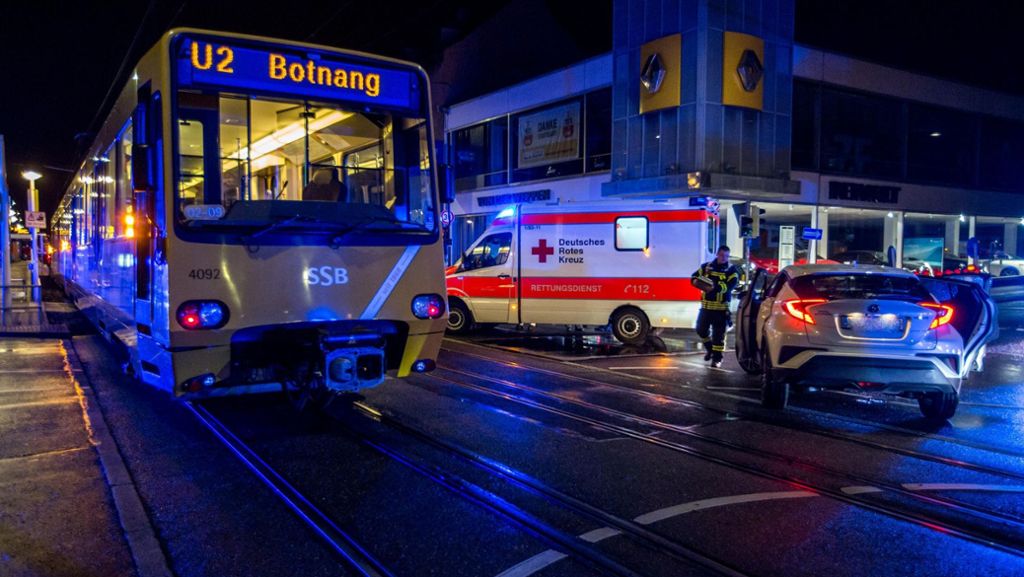 Stuttgart-Ost: Zwei Menschen bei Stadtbahn-Unfall verletzt