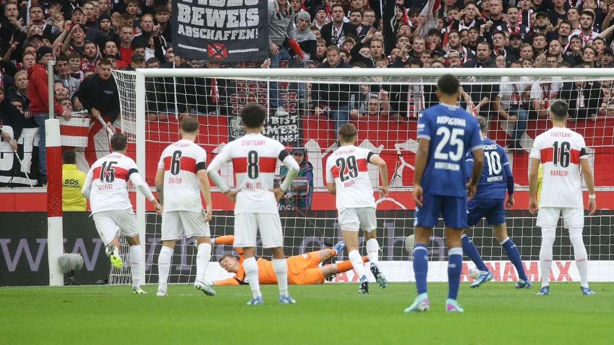 Fußball Bundesliga: Ohne Guirassy reißt die Serie: VfB verliert 2:3 gegen Hoffenheim