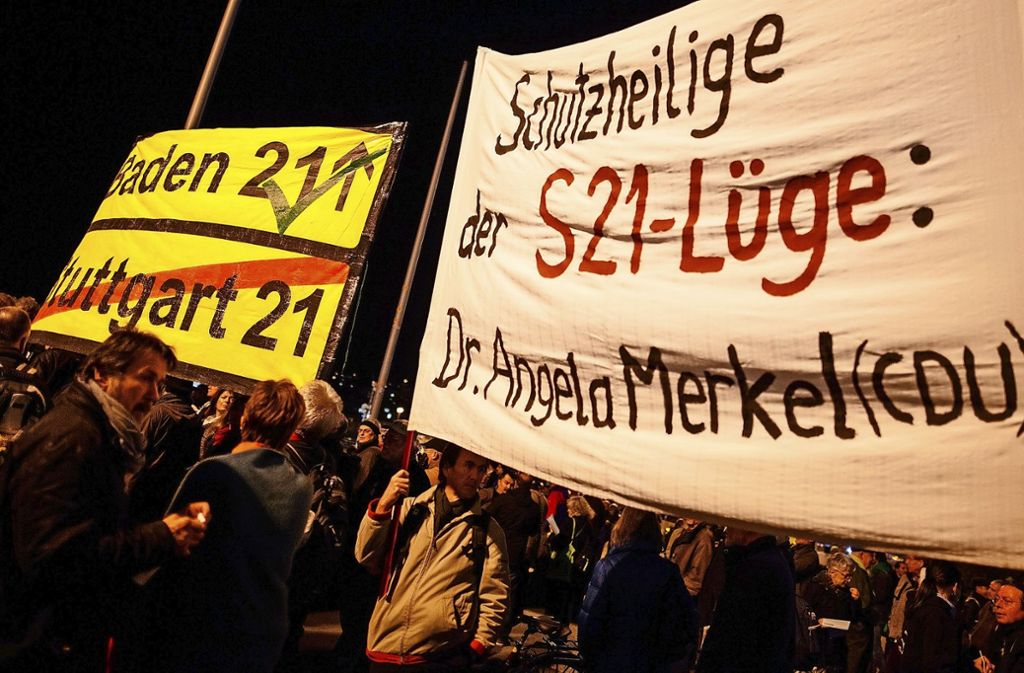 Demonstration des Aktionsbündnisses gegen Stuttgart 21 Foto: dpa