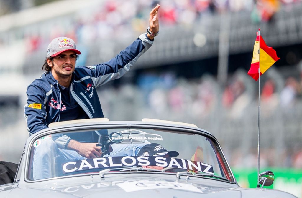 Jungfrau Carlos Sainz im alten Auto – ohne Daniil Kwjat