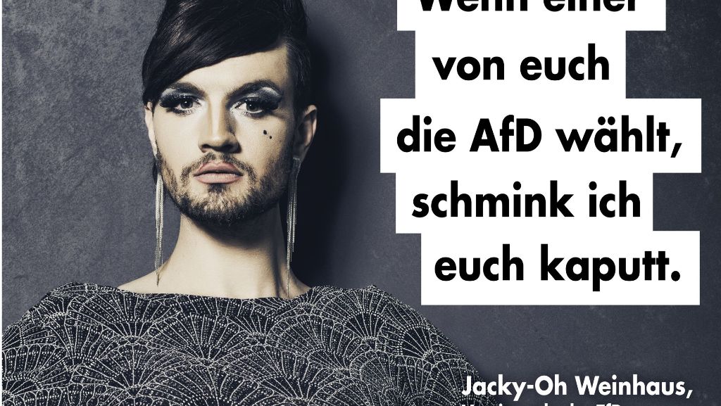 Transvestiten gegen die AfD: „Wenn einer von euch die AfD wählt, schmink ich euch kaputt“