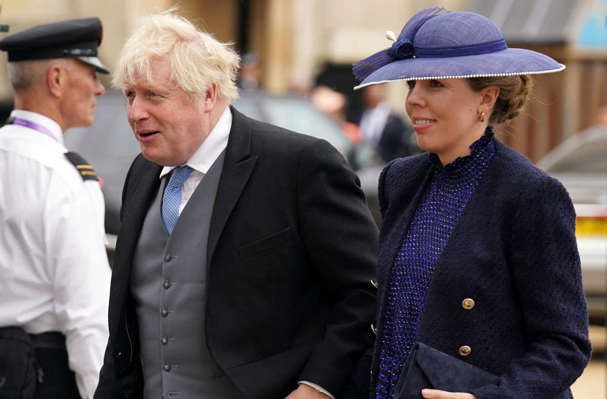 Der frühere britische Premierminister Boris Johnson und seine Frau Carrie