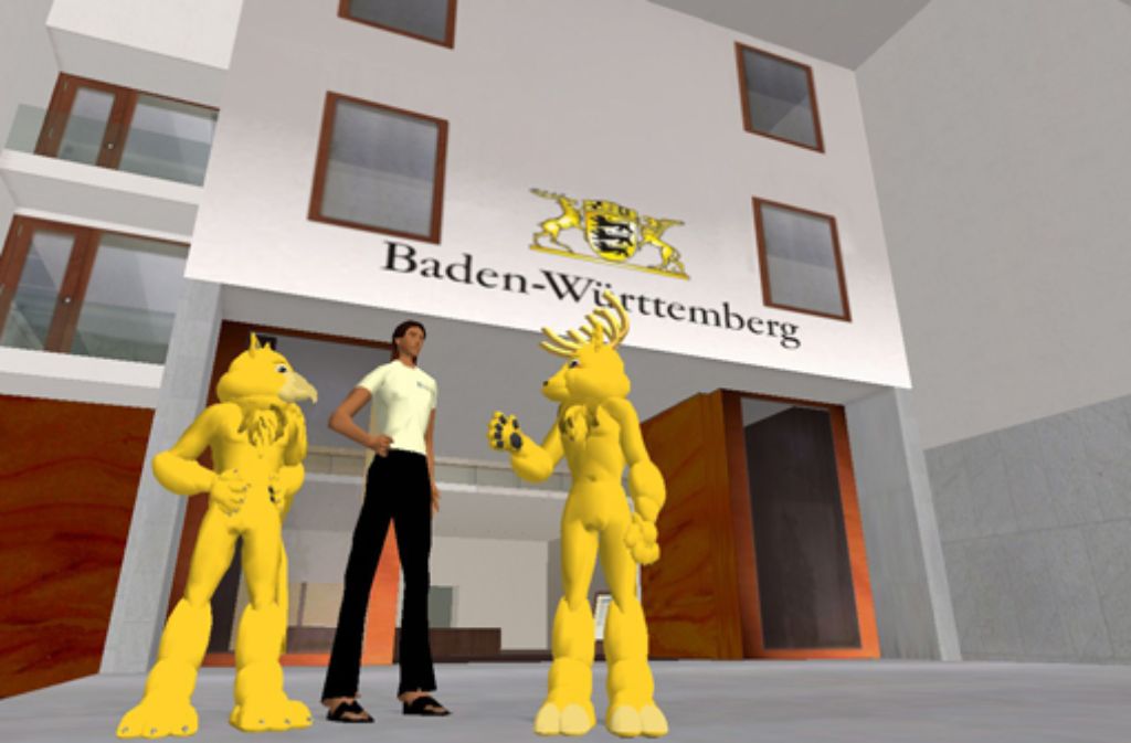 In der virtuellen Welt gibt es auch eine Baden-Württemberg-Vertretung. Foto: dpa