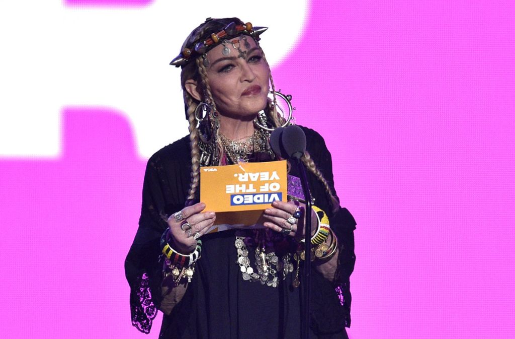 Madonna beim Gedenken für Aretha Franklin