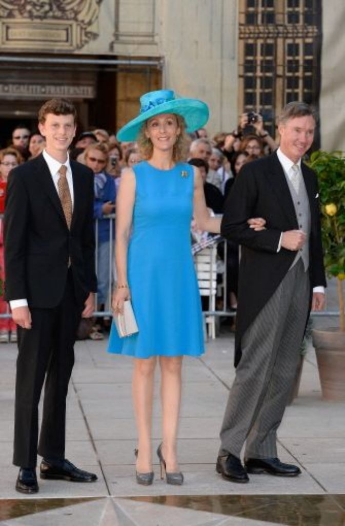 Von links: Prinz Paul-Louis, Prinzessin Sibilla und Prinz Guillaume
