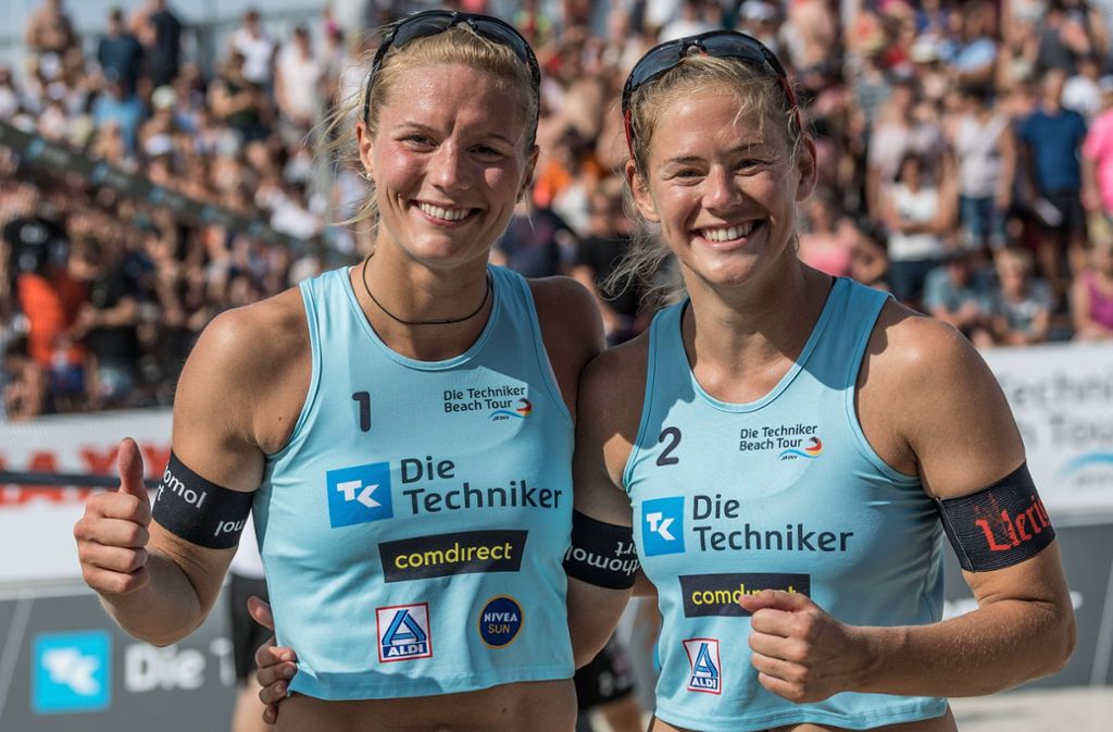 Kim Behrens (li.) und Cinja Tillmann hatten in dieser Saison nicht immer Grund, gut gelaunt zu sein. Foto: imago/Beautiful Sports