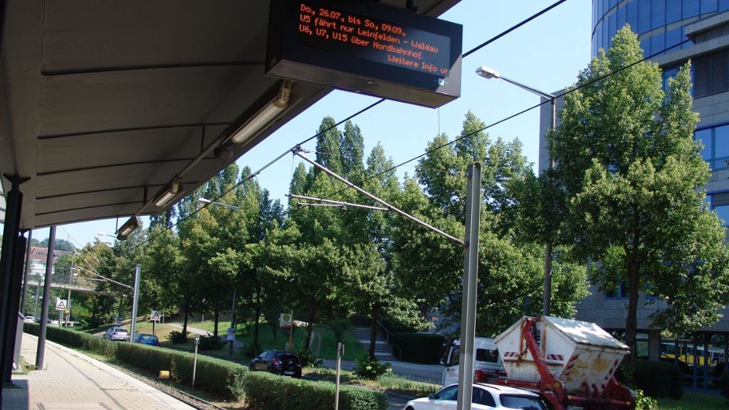 Streckensperrung in Stuttgart: Fahrgäste müssen mit Einschränkungen rechnen