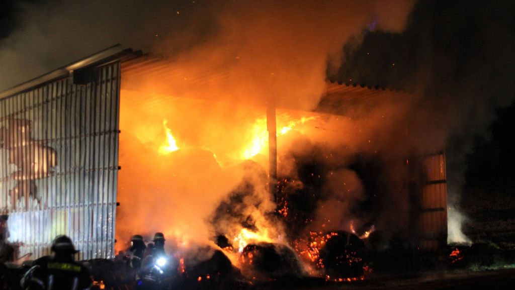 Drei Brände im Rems-Murr-Kreis: Brandstifter fackeln Auto und Scheune ab
